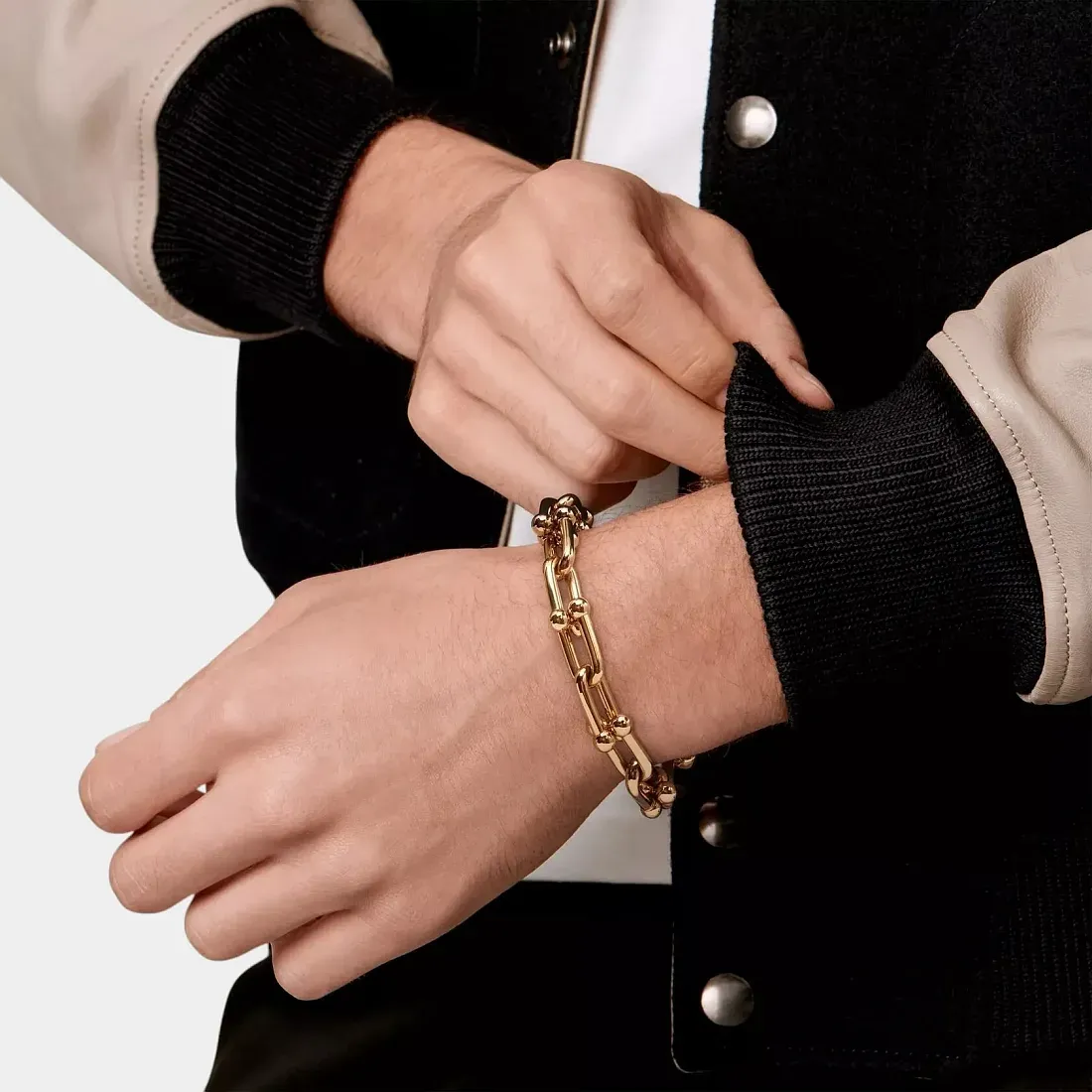 Tiffany & Co. Браслет 18-carat yellow gold wide-link bracelet Men - фото 2