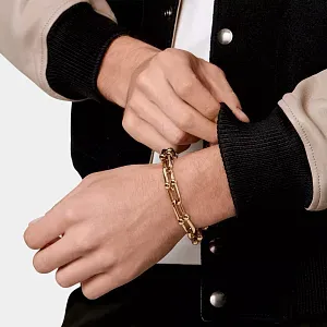 Tiffany & Co. Браслет 18-carat yellow gold wide-link bracelet Men - фото 2