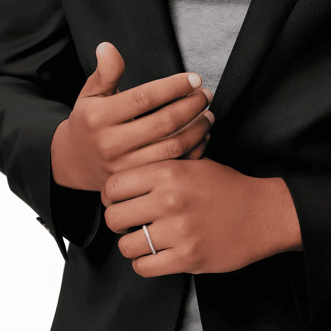 Tiffany & Co. Обручальное кольцо Together Milgrain Band Ring Men Rose Gold - фото 2