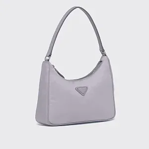 Prada Мини-сумка Re-Edition 2005 из Re-Nylon и сафьяновой кожи Wisteria - фото 2