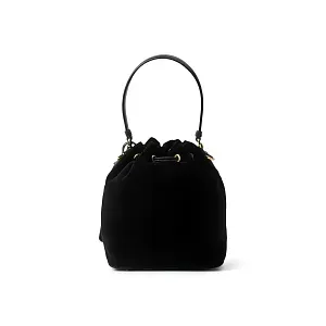 Prada Вельветовая мини-сумка с деталями из наппа-кожи - фото 3