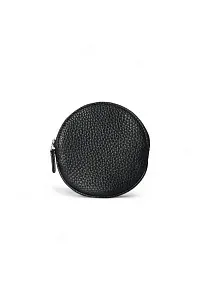 The Row Клатч Round Pouch Black из кожи - фото 1