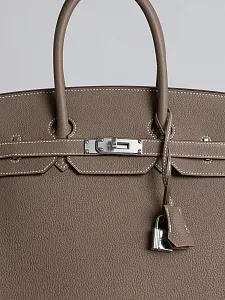 Hermès Сумка Birkin 35 Etoupe Togo Palladium Hardware - фото 3
