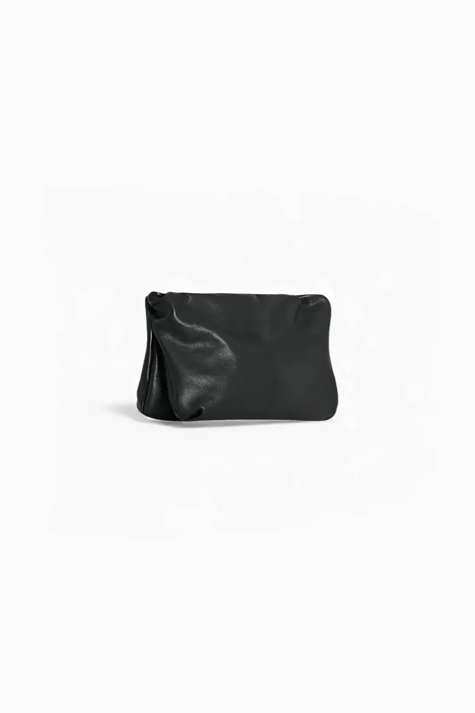 The Row Клатч Large Bourse Clutch Dark Brown из кожи Black - фото 4