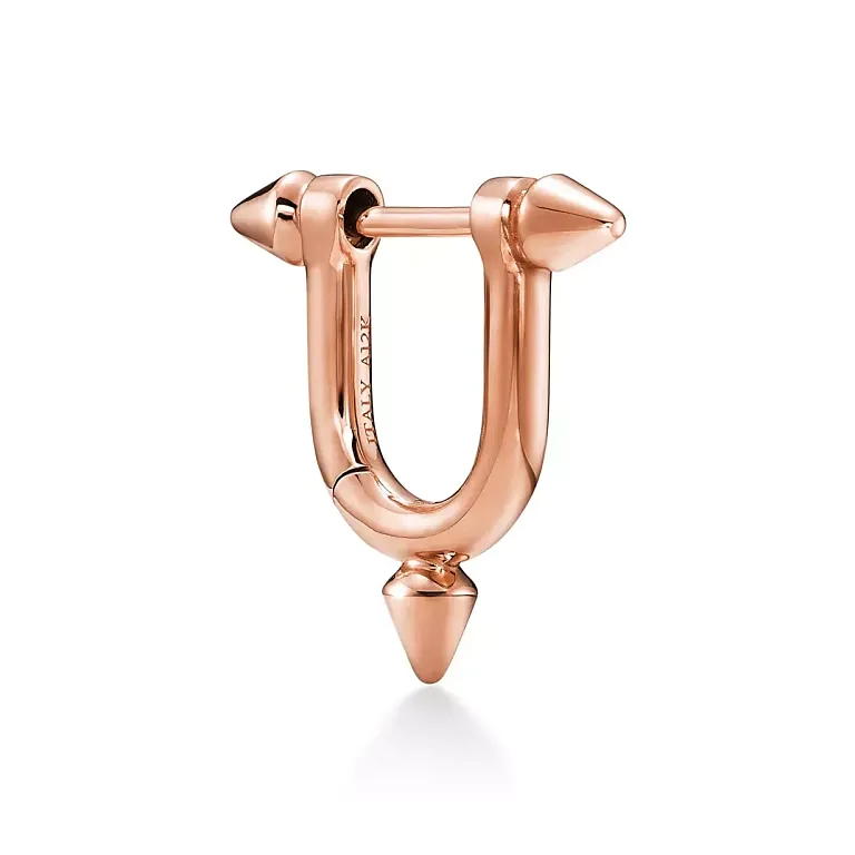 Серьги Tiffany Titan by Pharrell Williams Small Earrings in Rose Gold Men - фото 1
