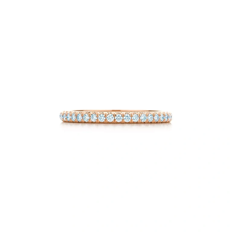 Кольцо Tiffany Soleste Full Eternity Ring Men Rose Gold - фото 1