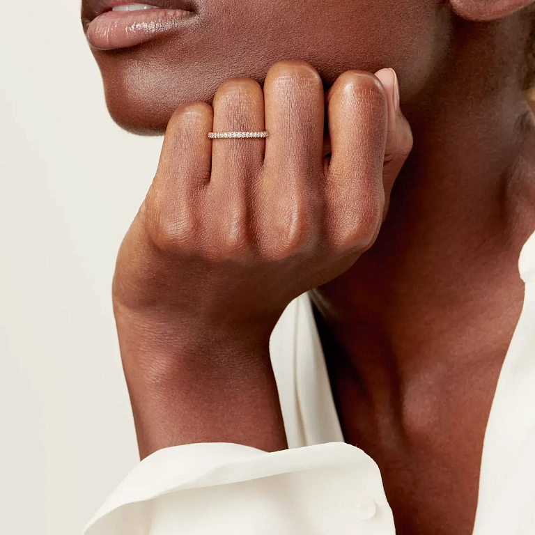 Кольцо Tiffany Soleste Full Eternity Ring Rose Gold - фото 2