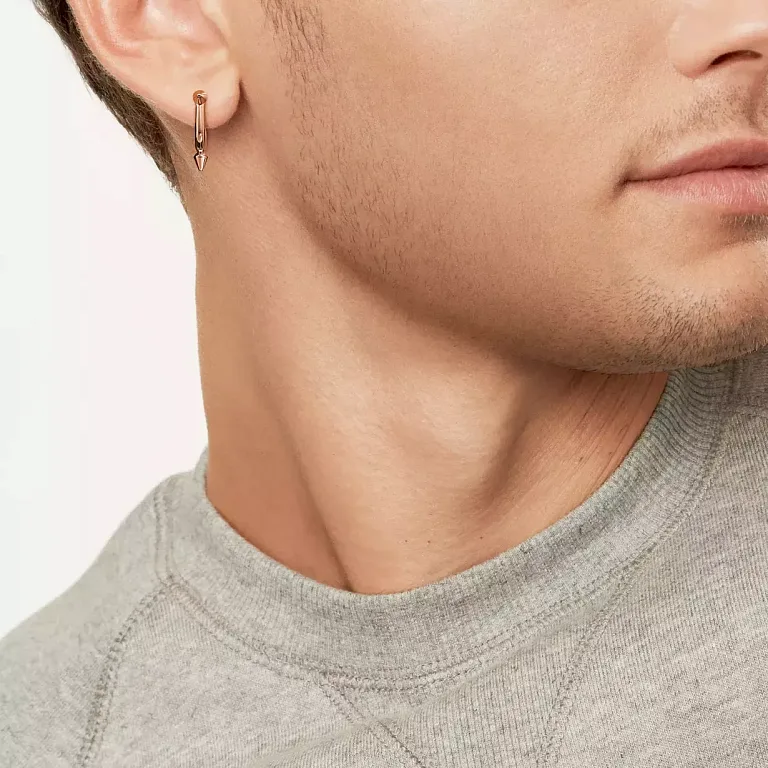 Серьги Tiffany Titan by Pharrell Williams Small Earrings in Rose Gold Men - фото 2