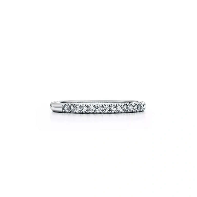 Кольцо Tiffany Soleste Half Eternity Ring Platinum - фото 1